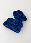 ALOEsmart~Напульсники из микрофибры для умывания, 2шт, синие