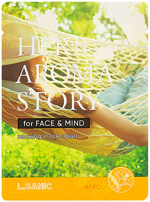 LSanic~Тканевая маска с экстрактом нероли и эффектом ароматерапии~Herb Aroma Story Neroli Relaxing M