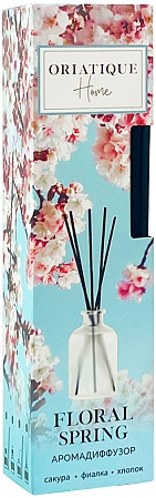 Oriatique~Аромадиффузор для дома с ароматом цветов сакуры и фиалки~Floral Spring